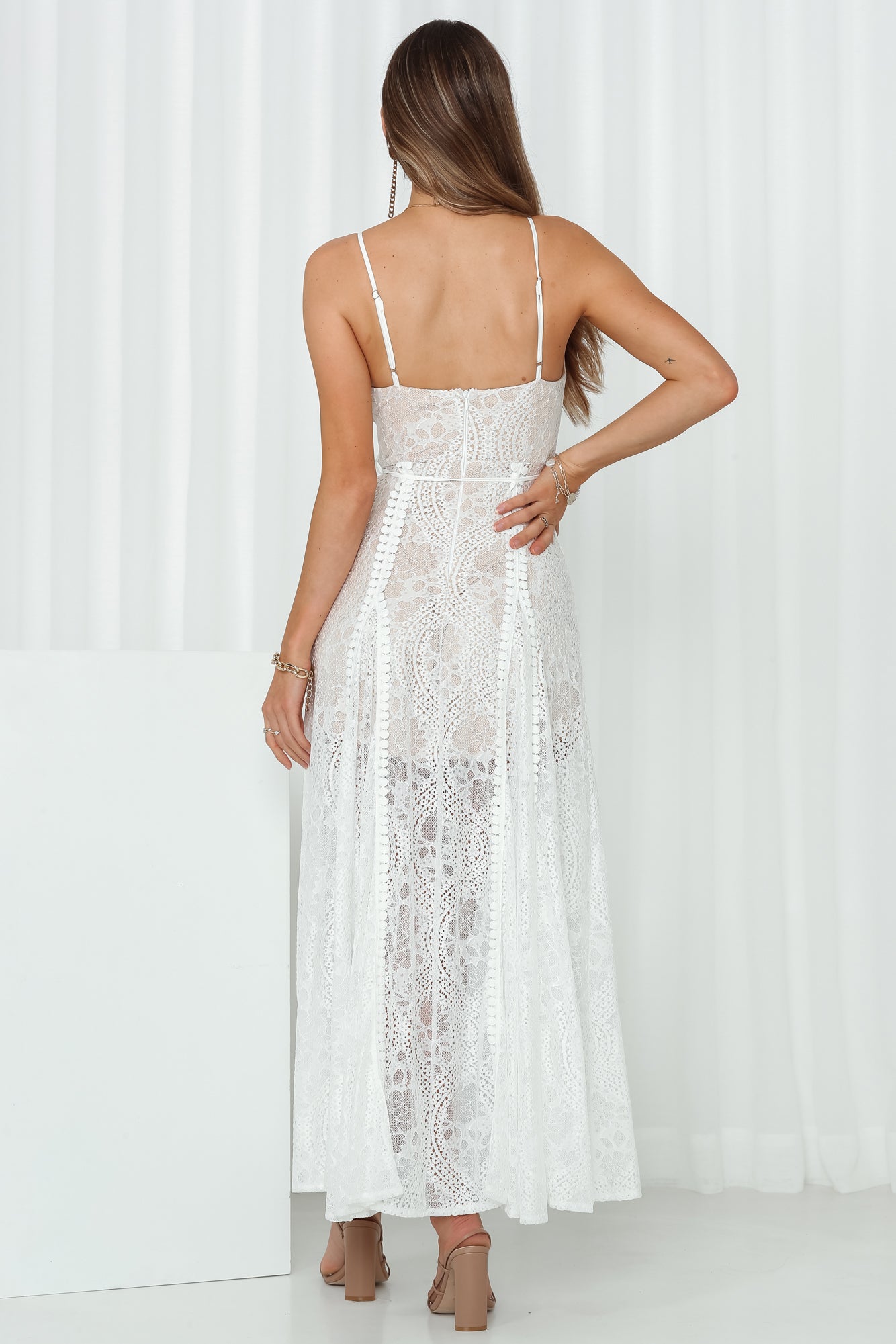 Girls In Spain Maxi Dress White