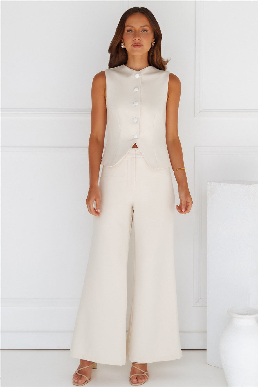 Tailored 'Fit Vest Beige