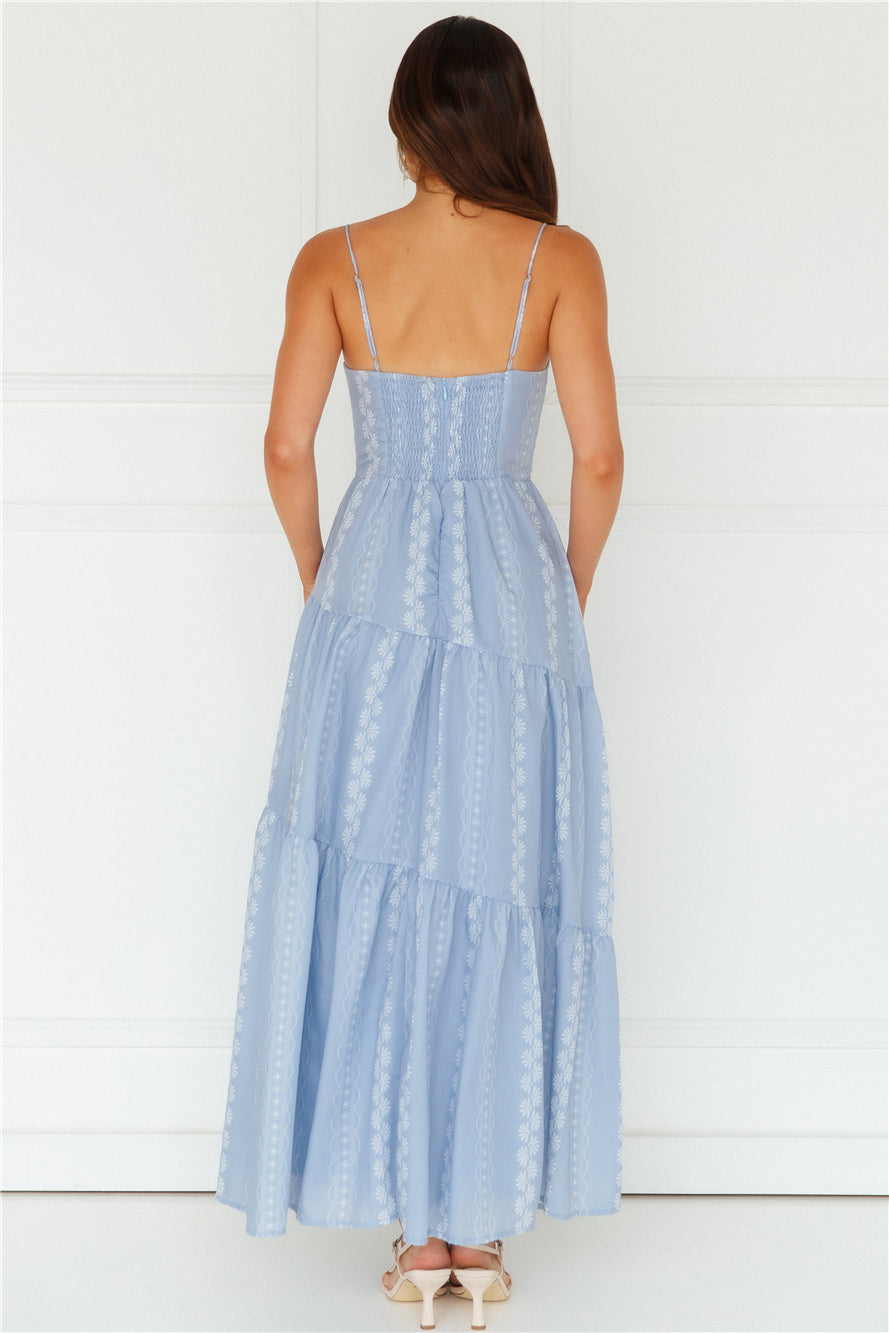 Secret Oasis Maxi Dress Blue