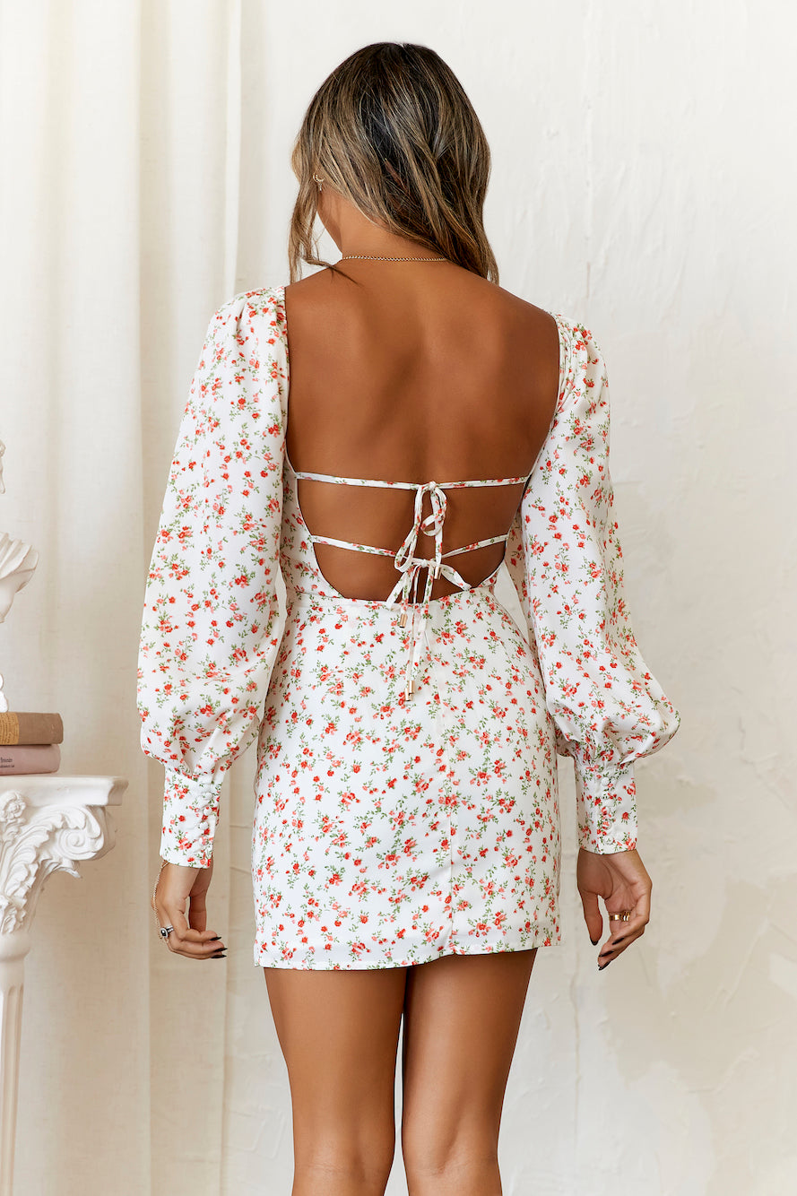 HELLO MOLLY Crème De La Crème Mini Dress White