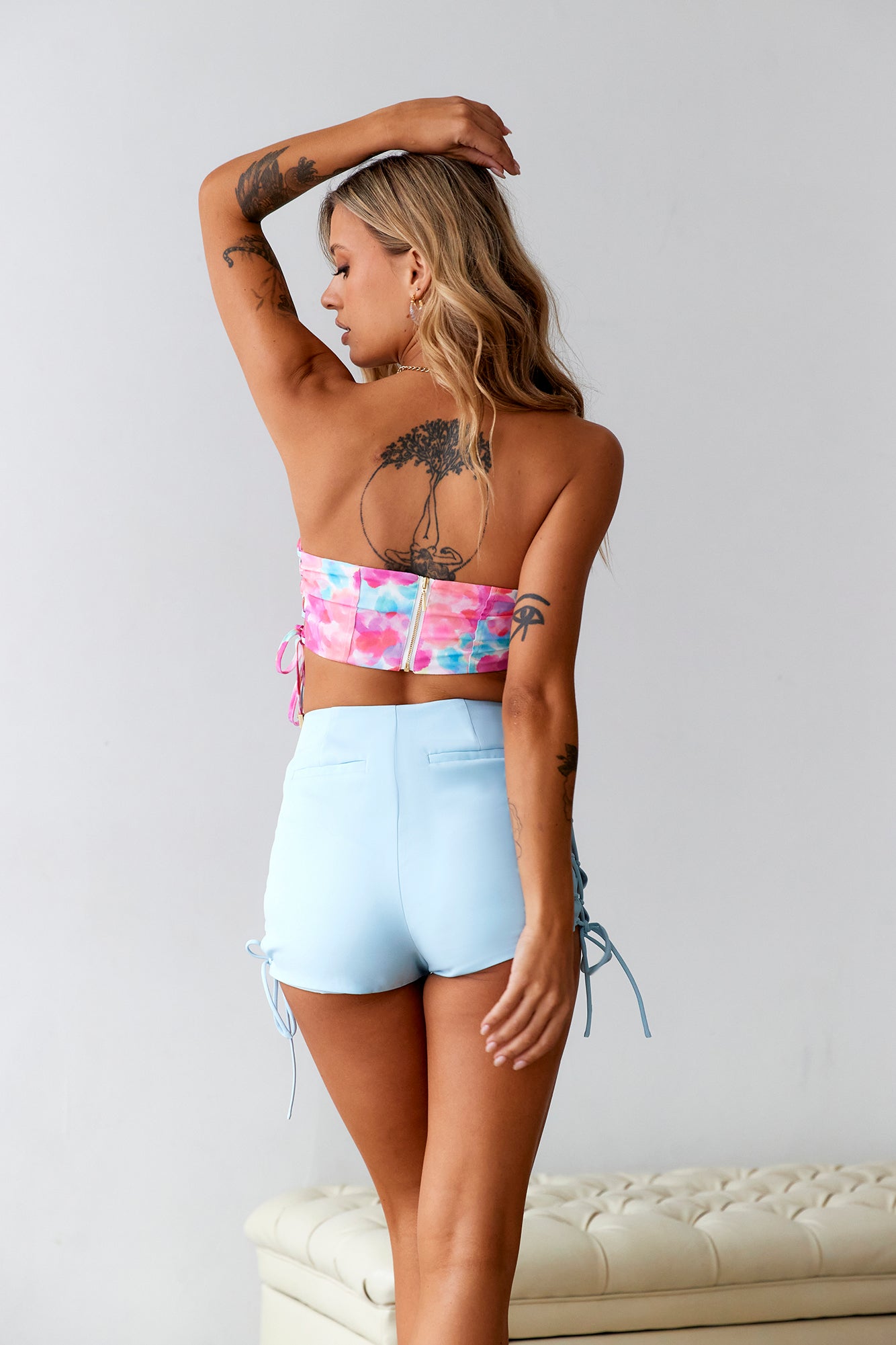 HELLO MOLLY Confetti Bustier Top Multi