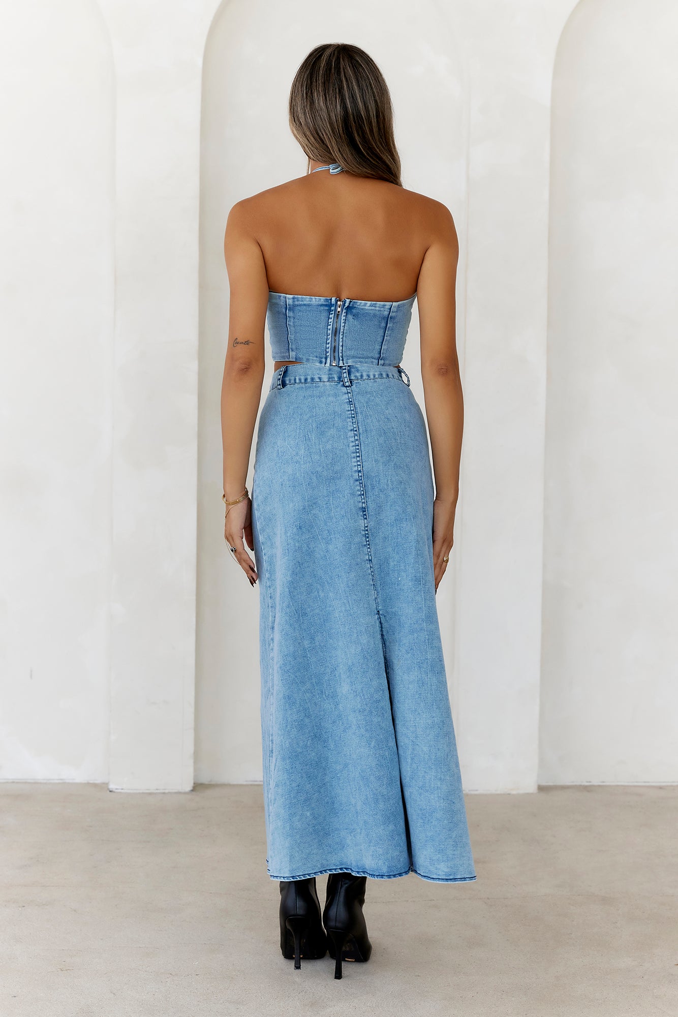 High-Definition Style Crop Top Denim