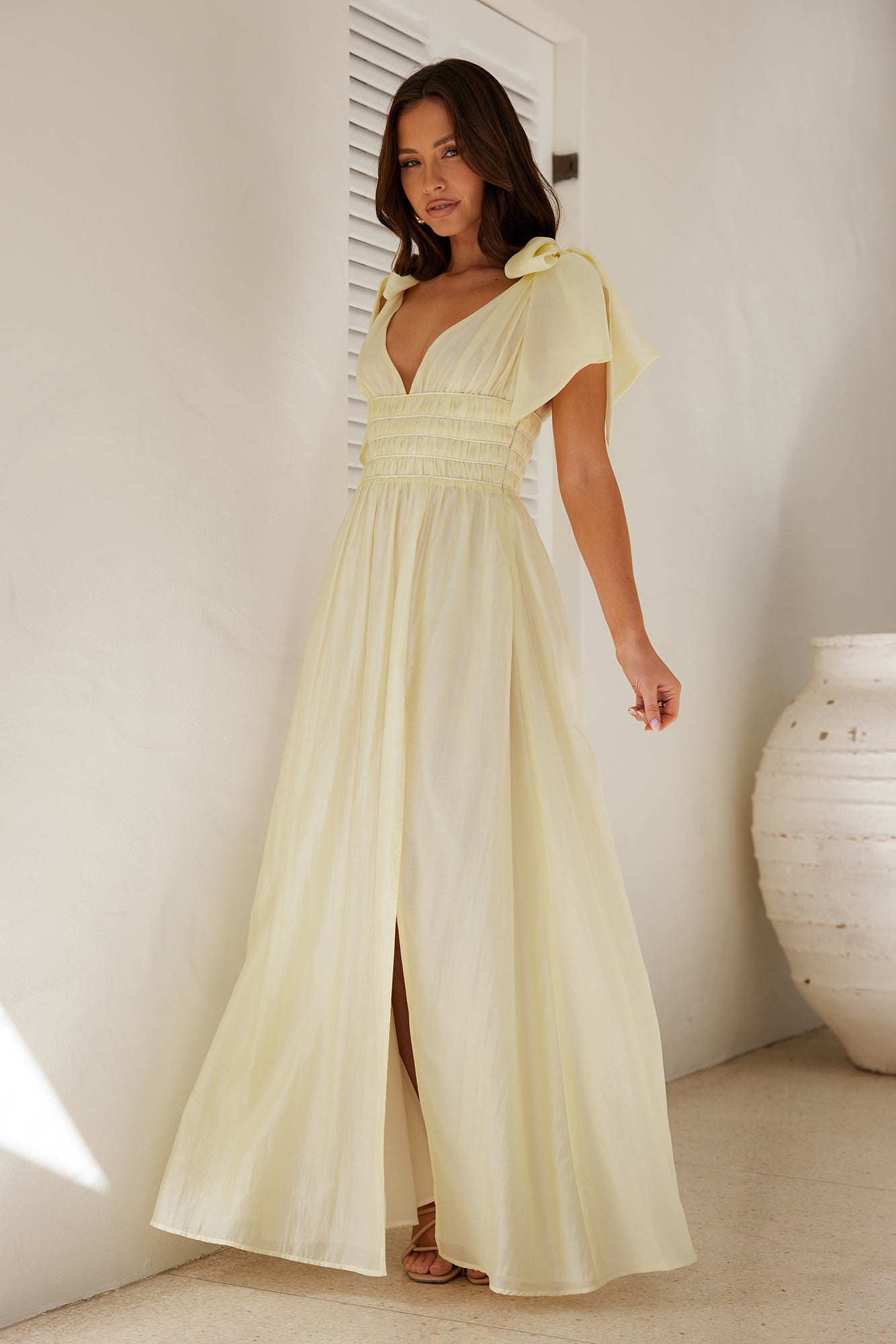 HELLO MOLLY Eyes Of A Goddess Maxi Dress Yellow