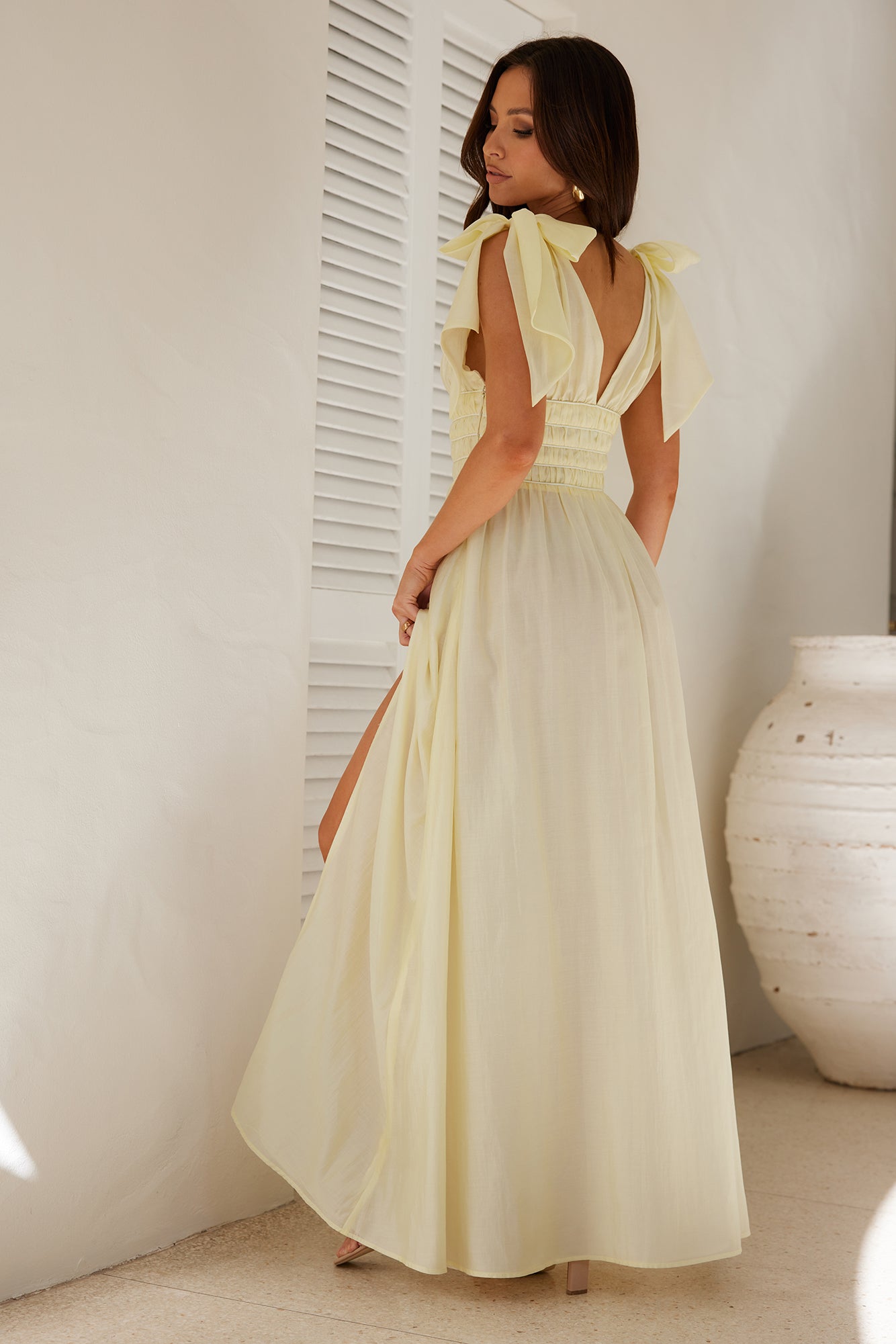 HELLO MOLLY Eyes Of A Goddess Maxi Dress Yellow