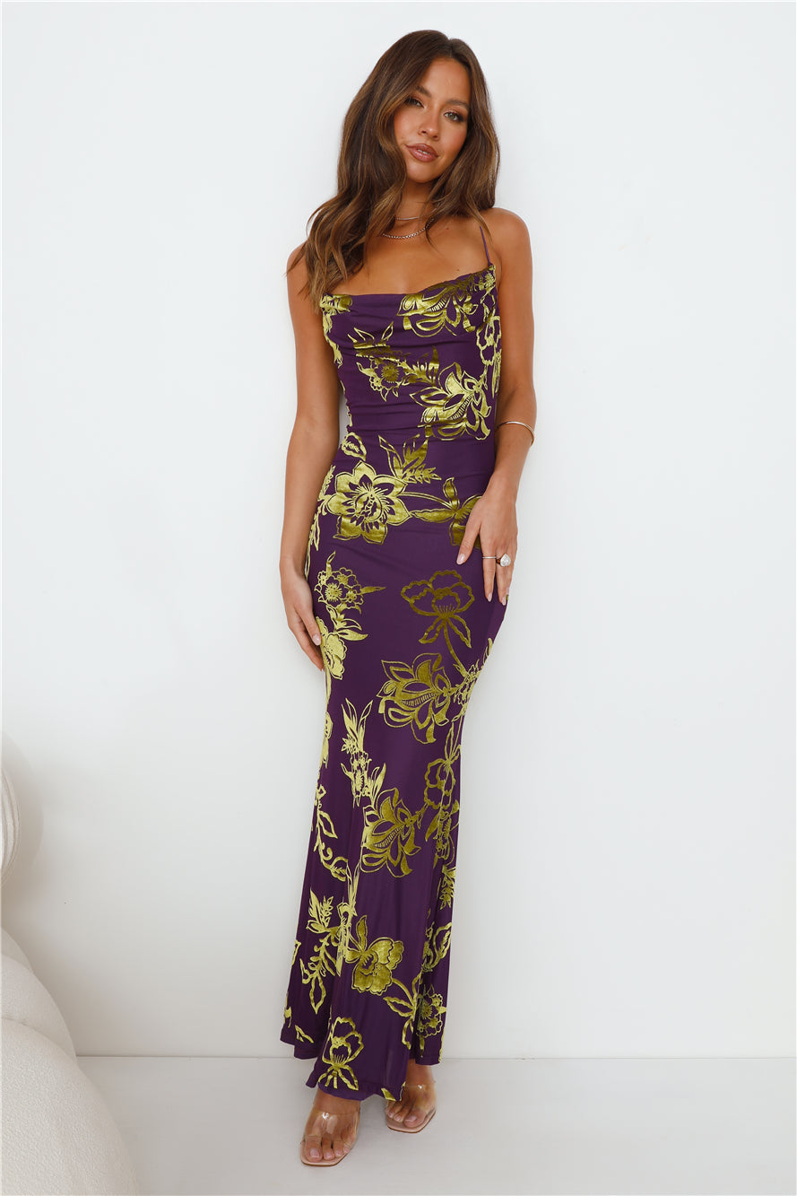 RUNAWAY Pretoria Maxi Dress Violet