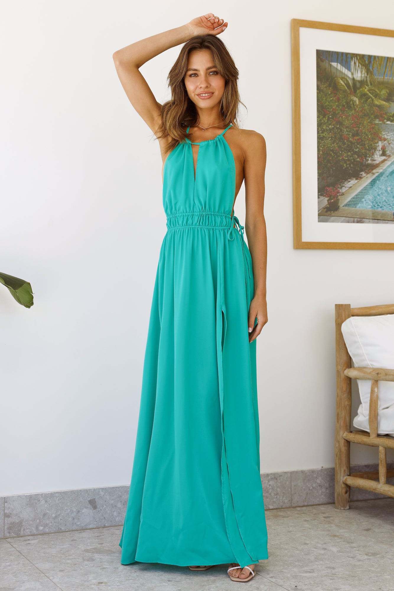 HELLO MOLLY Im So In Maxi Dress Green