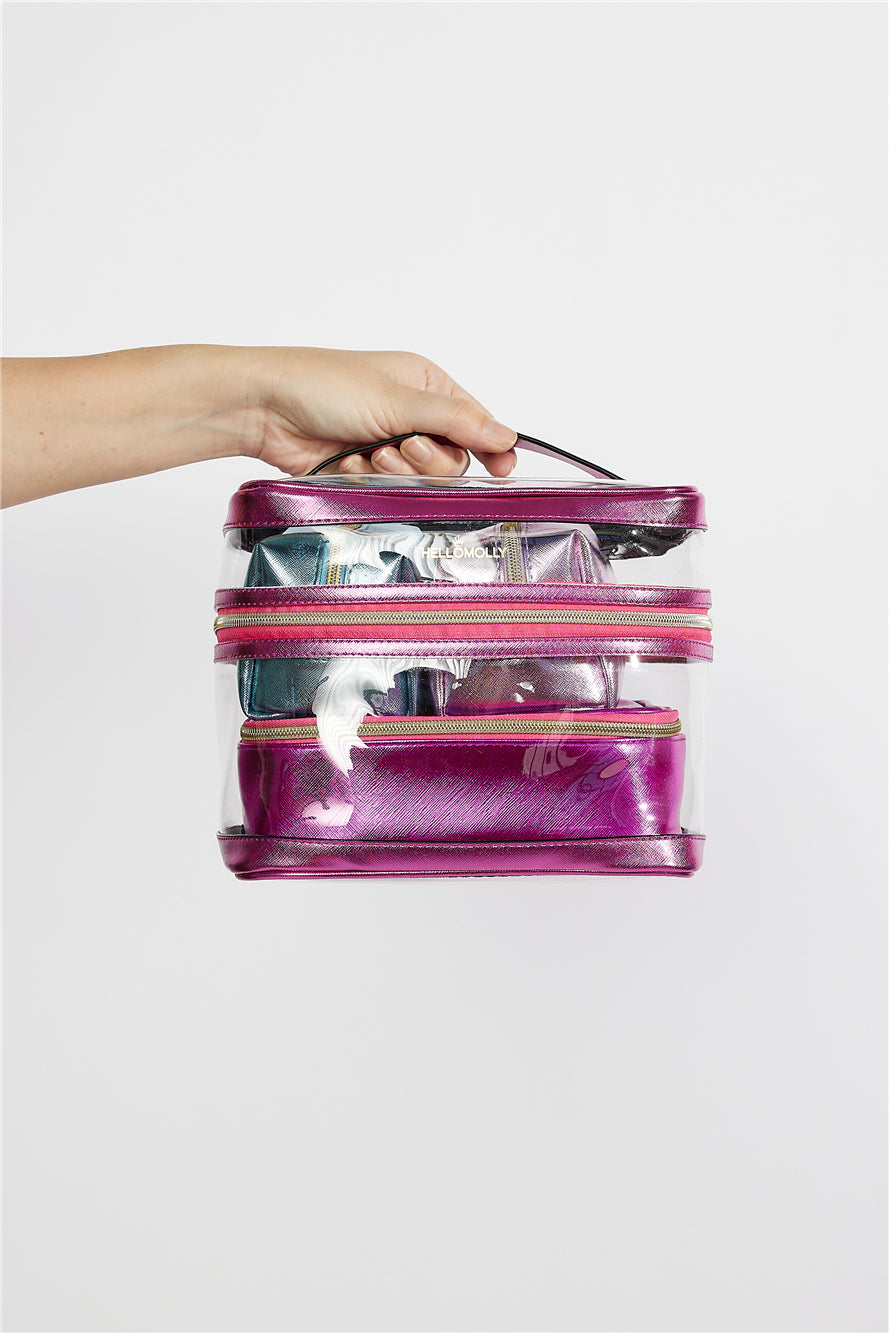 What You Need Makeup Bag Pink