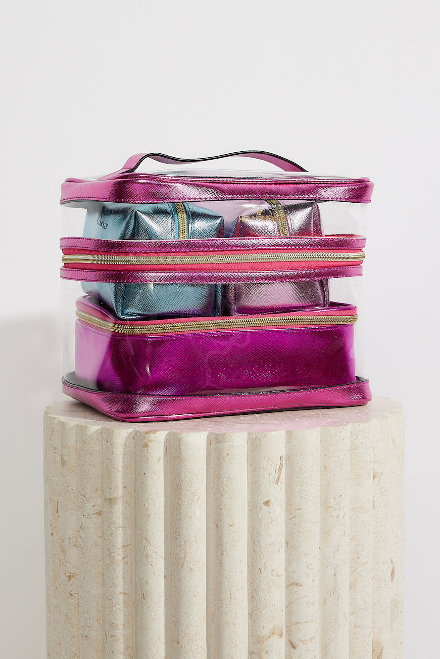 What You Need Makeup Bag Pink
