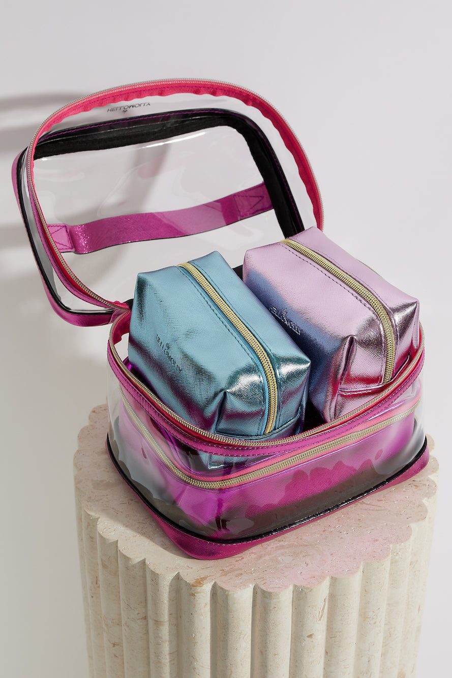 What You Need Makeup Bag Pink