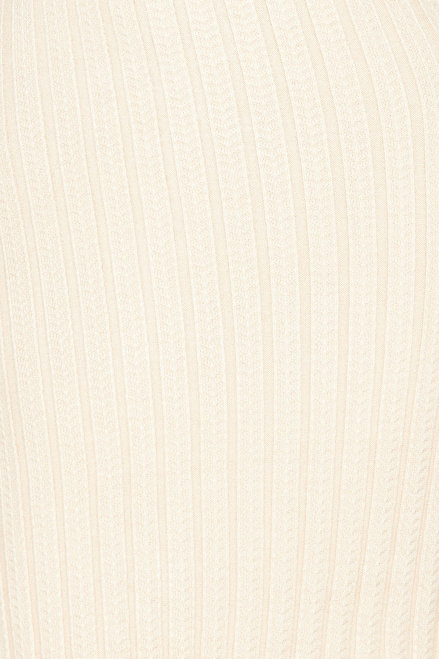 Wheat Fields Knitted Maxi Dress Beige