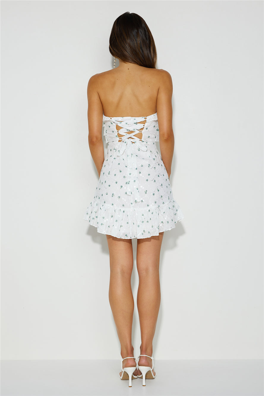 Walk On The Horizon Dress White