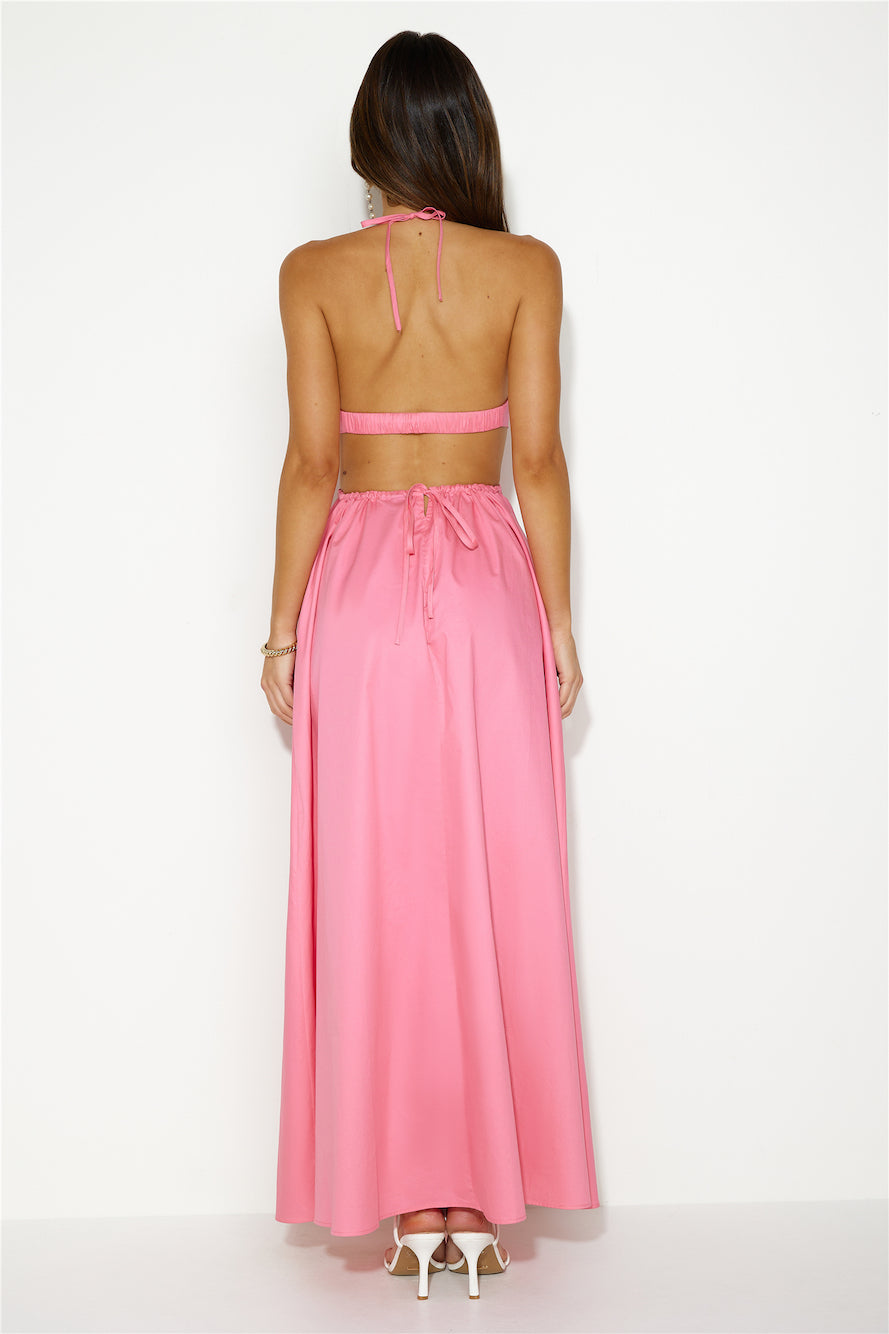 HELLO MOLLY Should We Go Maxi Dress Pink