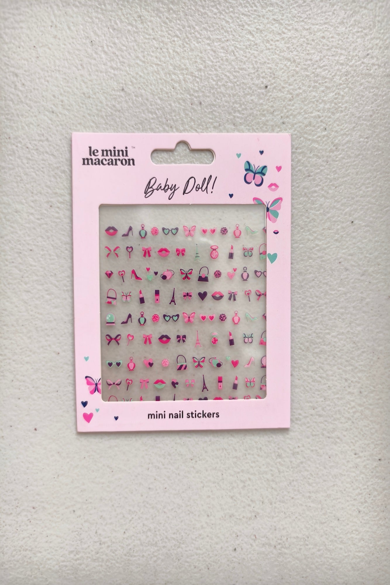 leminimacaron nail stickers pink