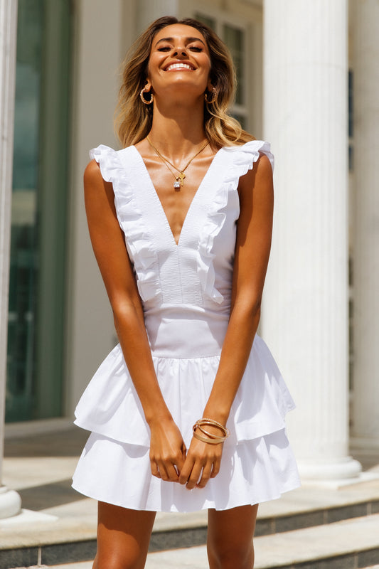 HELLO MOLLY Harper Dress White